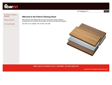 Tablet Screenshot of fiberonstore.com